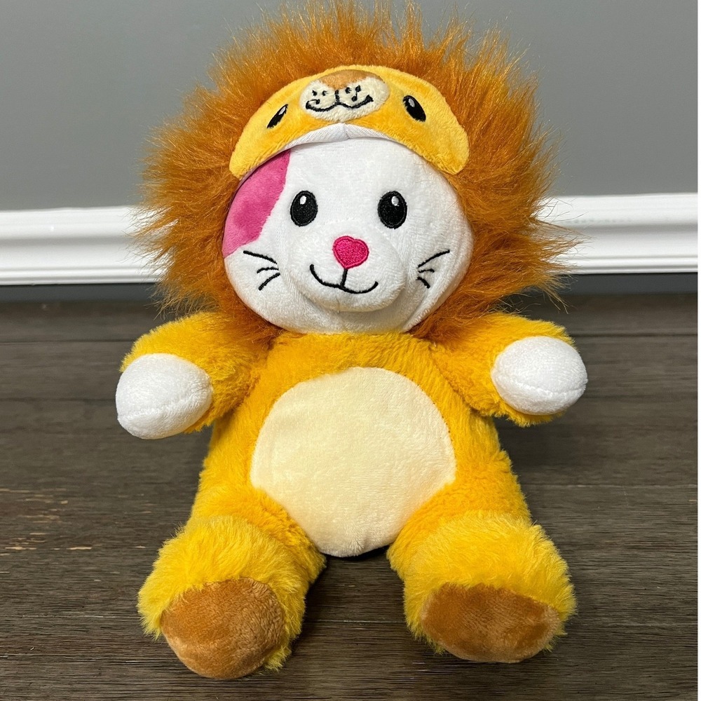 Peek-A-Boo Toys Lion Plush Stuffed Animal Yellow Orange Mane Kids Toy 9 inch